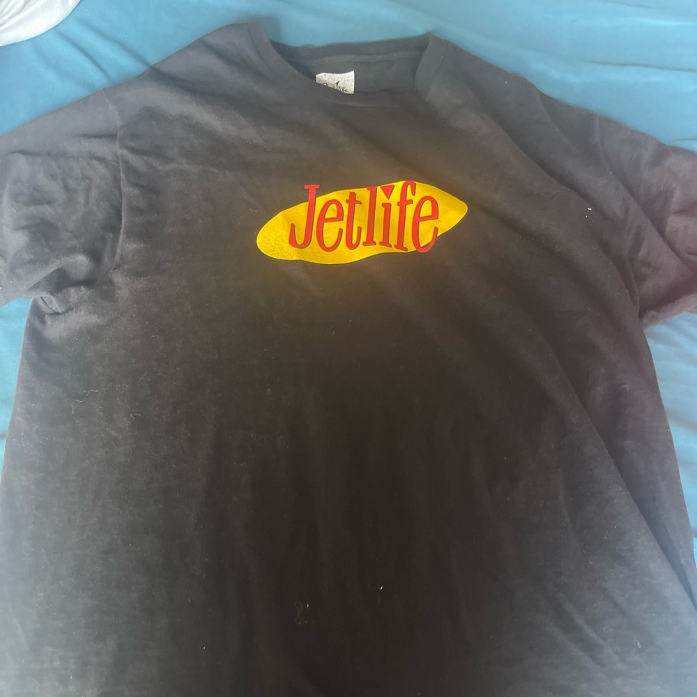 Mens black Jetlife T-shirt